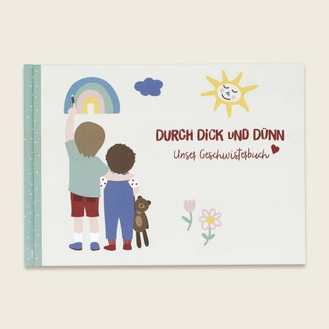 Geschwisterbuch „Durch Dick und Dünn“, 48 Seiten