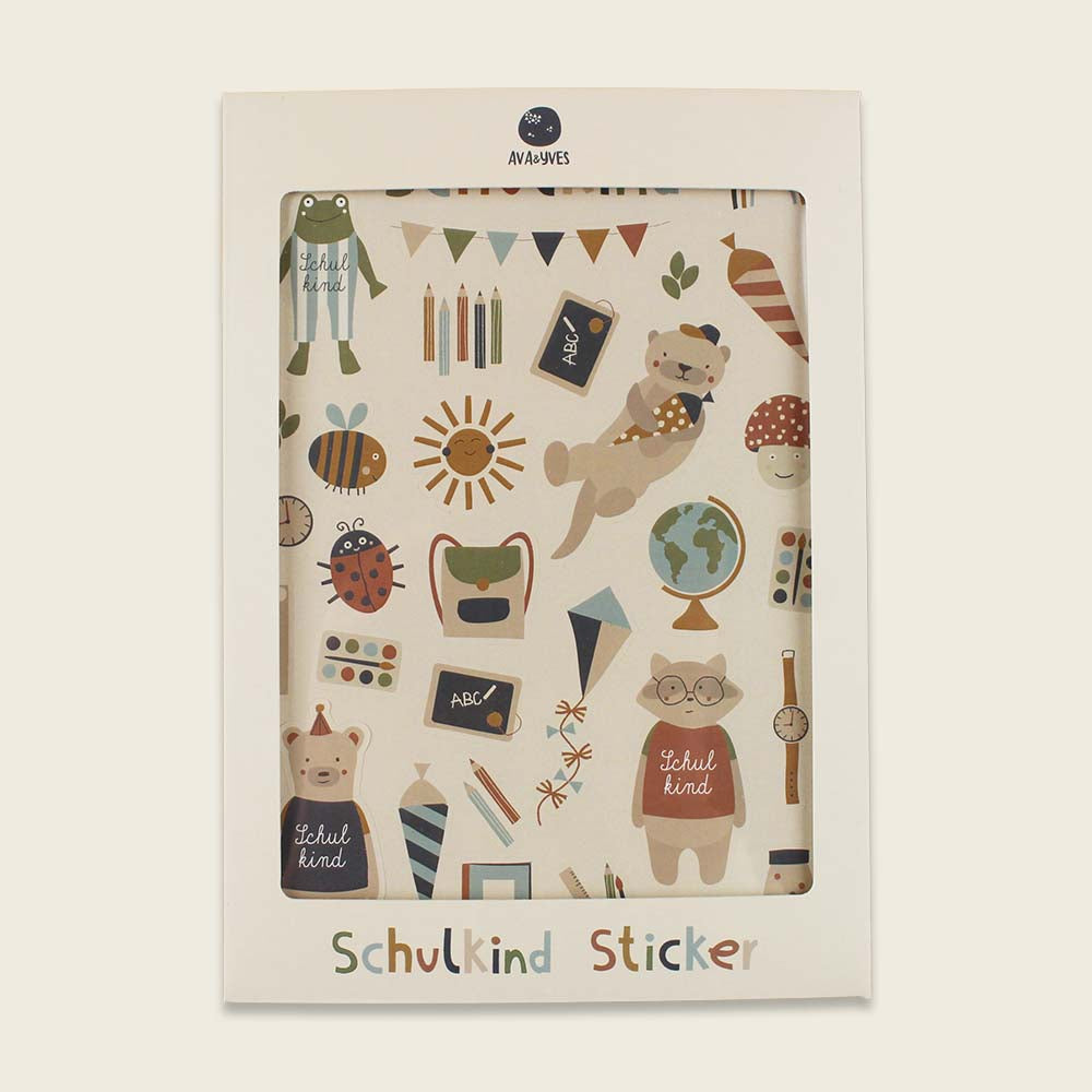 Klebesticker Schulkind – Nature Kids