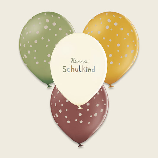 Luftballons Schulkind (Serie Nature Kids) aus 100% Naturkautschuk