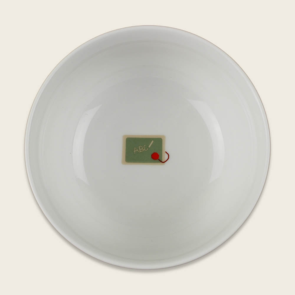 Porzellanset Schulkind Under The Sea mit großem Teller (23cm), Becher und Müslischale