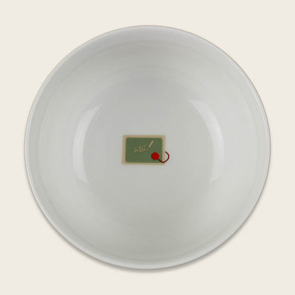 Porzellanset Schulkind Under The Sea mit großem Teller (23cm), Becher und Müslischale