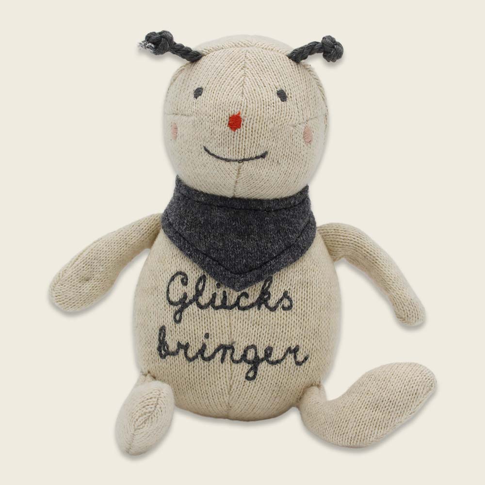 Marienkäfer „Glücksbringer“, creme/rot/anthrazit Kuscheltier