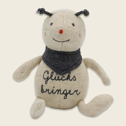 Marienkäfer „Glücksbringer“, creme/rot/anthrazit Kuscheltier