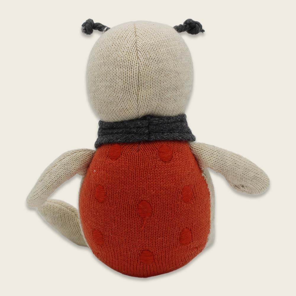 Marienkäfer „Glücksbringer“, creme/rot/anthrazit Kuscheltier