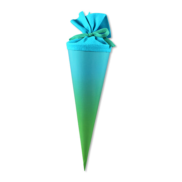 Schultüte blau grün 35 cm