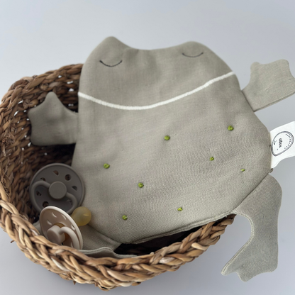 Kuscheltuch - Bio-Baumwolle - Sif - Mit Schnullerband